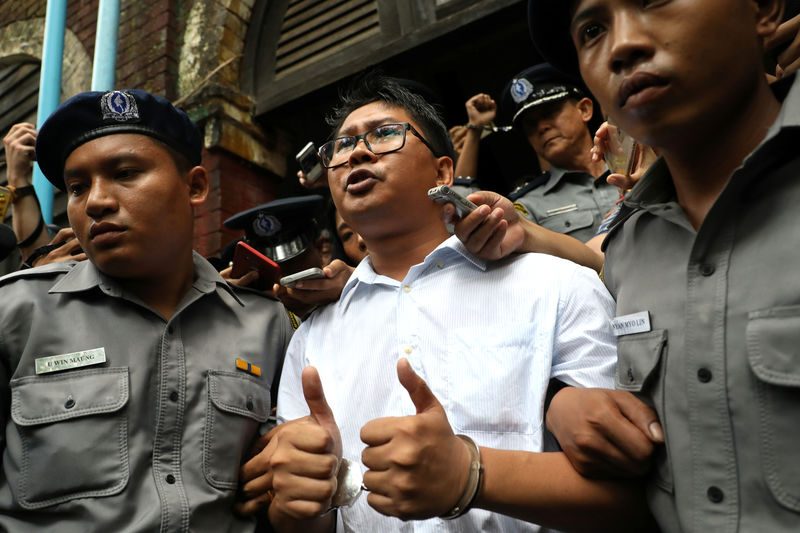 © Reuters. Myanmar permite procesar la apelación de los dos periodistas de Reuters encarcelados