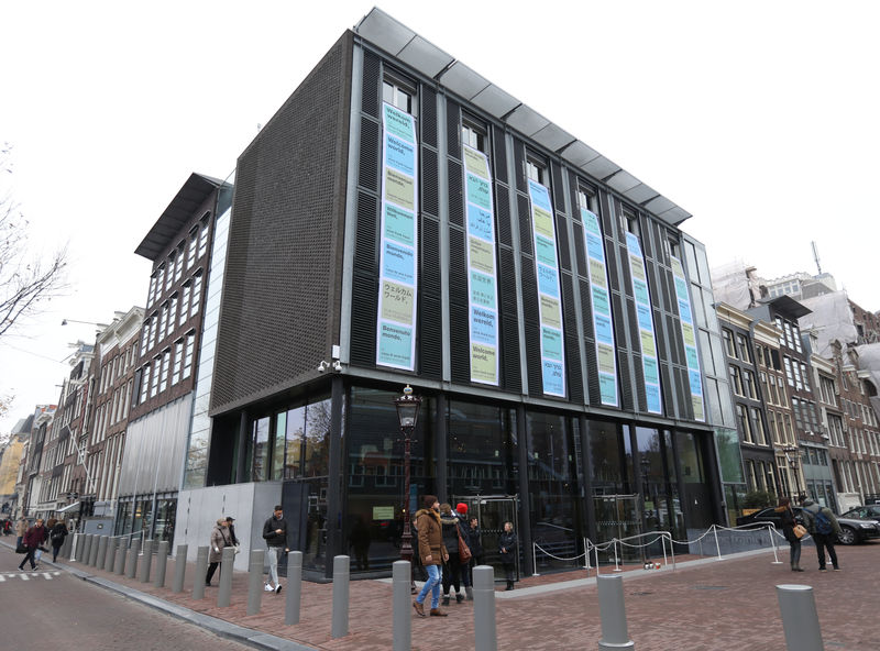 © Reuters. Entrada do museu Casa Anne Frank, em Amsterdã