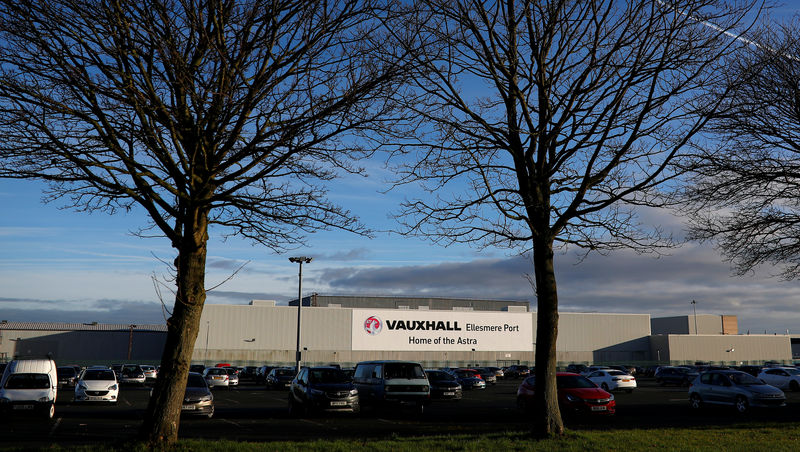 © Reuters. A general view of the Vauxhall car plant in Ellesmere Port, Britain.