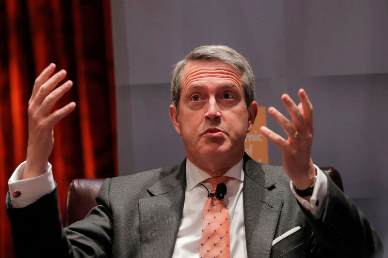 © Reuters. FILE PHOTO: Federal Reserve Vice Chairman for Supervision Randal Quarles addresses the Economic Club of New York in New York