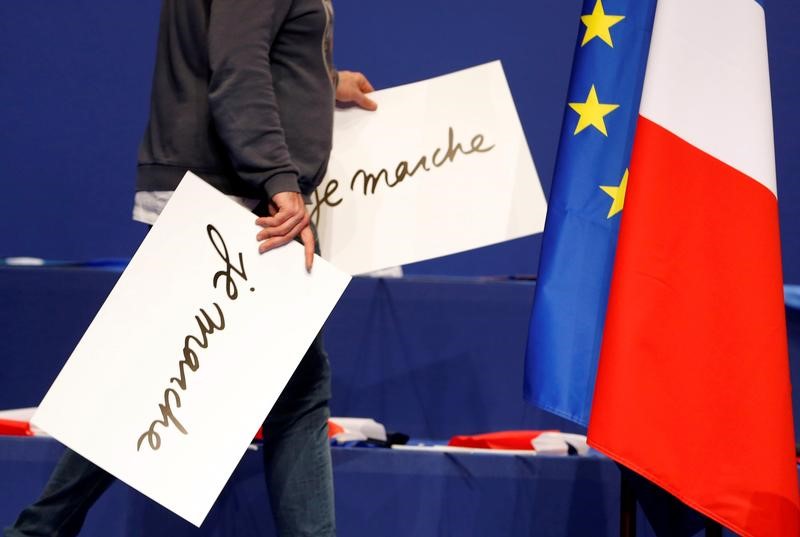© Reuters. PLUS DE 2.600 CANDIDATS POUR LA LISTE LAREM AUX EUROPÉENNES