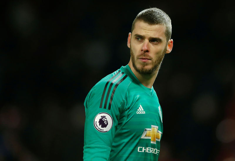 © Reuters. Mourinho afirma que De Gea, el "mejor portero del mundo", quiere quedarse en el Manchester United