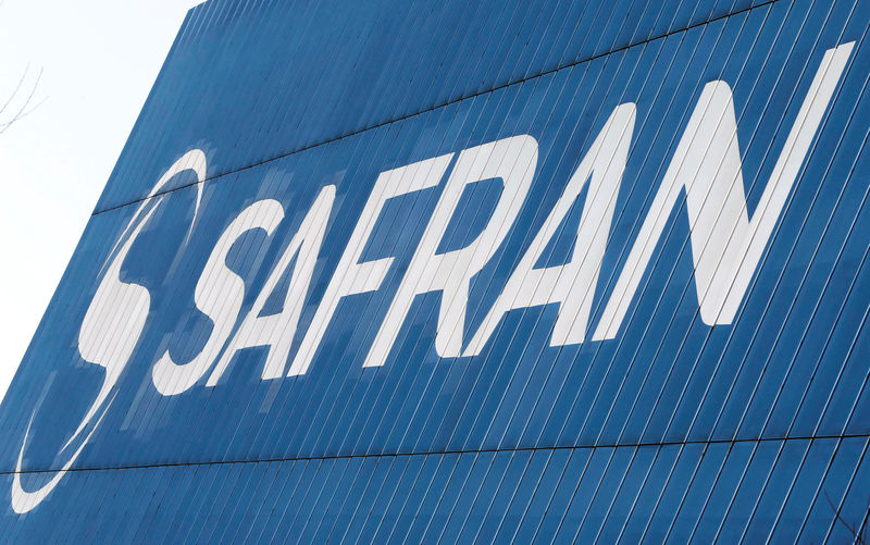 © Reuters. Logo of the Safran Aircraft Engines plant is seen on the company's headquarters building in Blagnac, near Toulouse