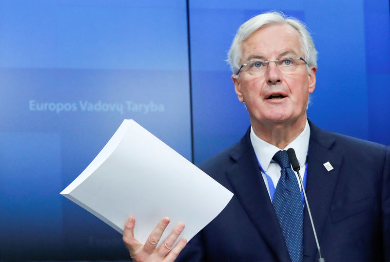 © Reuters. El negociador principal para el Brexit de la Unión Europea, Michel Barnier