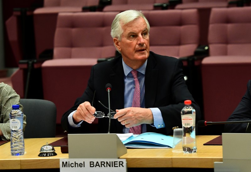 © Reuters. Negociador da União Europeia para o Brexit, Michel Barnier