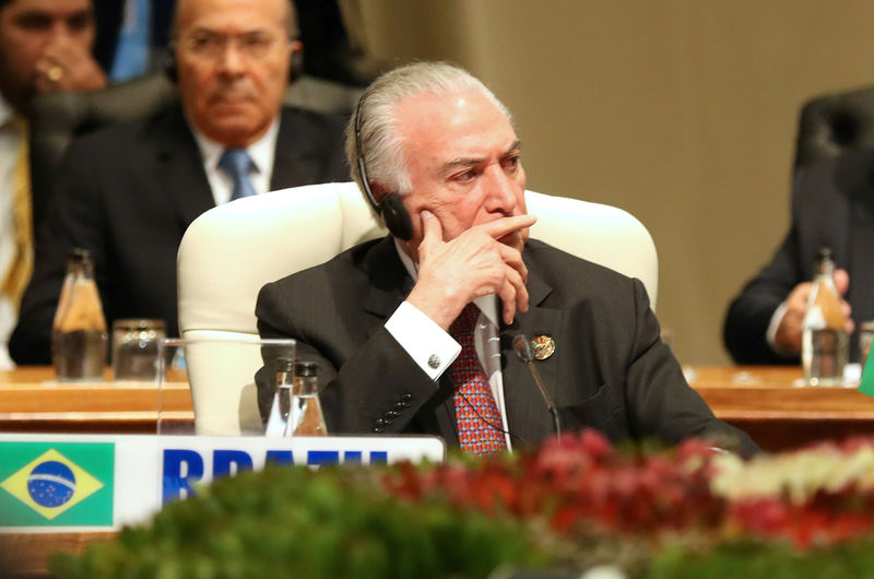 © Reuters. Presidente Micherl Temer durante cúpula de líderes do Brics em Johanesburgo