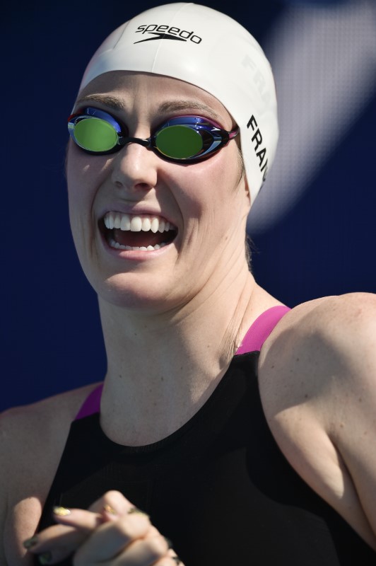 © Reuters. اعتزال السباحة فرانكلين بطلة الأولمبياد خمس مرات في عمر 23