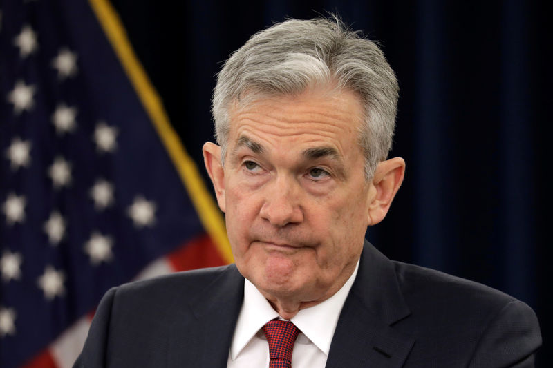 © Reuters. Foto de archivo del presidente de la Reserva federal, Jerome Powell, en una rueda de prensa en Washington