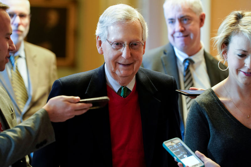 © Reuters. اختتام جلسة الشيوخ الأمريكي دون اتفاق على إنهاء إغلاق الحكومة