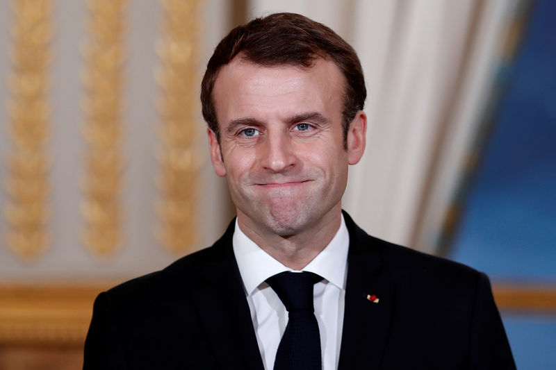 © Reuters. Foto de archivo del presidente Emmanuel Macron en París