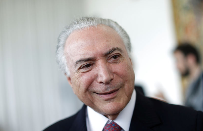 © Reuters. Presidente Michel Temer em Brasília