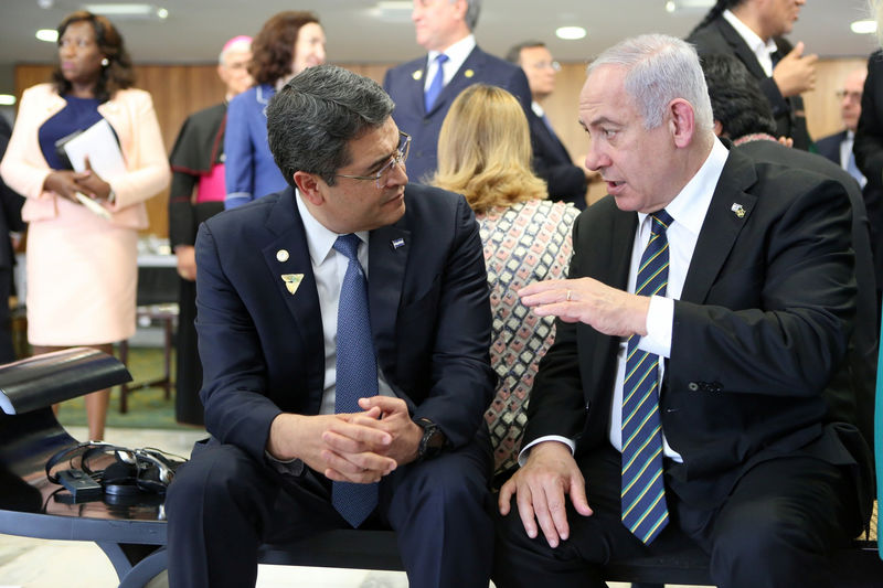 © Reuters. هندوراس تجري محادثات مع إسرائيل وأمريكا بشأن نقل سفارتها للقدس