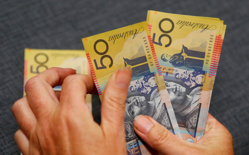 © Reuters. Illustration photo of Australian dollars