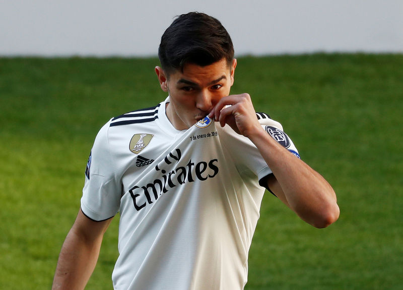 © Reuters. Real Madrid - Presentación de Brahim Díaz