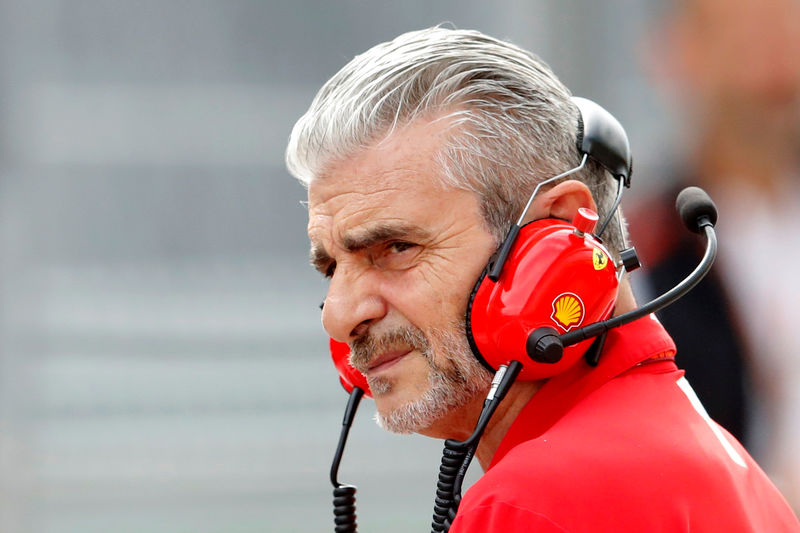 © Reuters. Imagen de archivo del entonces director de la escudería Ferrari, Maurizio Arrivabene