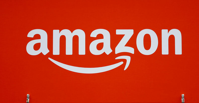 © Reuters. Logo da Amazon em Berlim