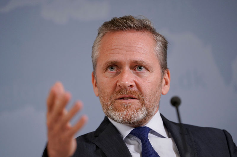 © Reuters. وزير خارجية الدنمرك: الاتحاد الأوروبي يقر عقوبات على المخابرات الإيرانية