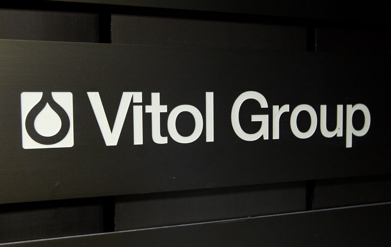 © Reuters. FILE PHOTO: A sign is pictured in front of the Vitol Group trading commodities building in Geneva