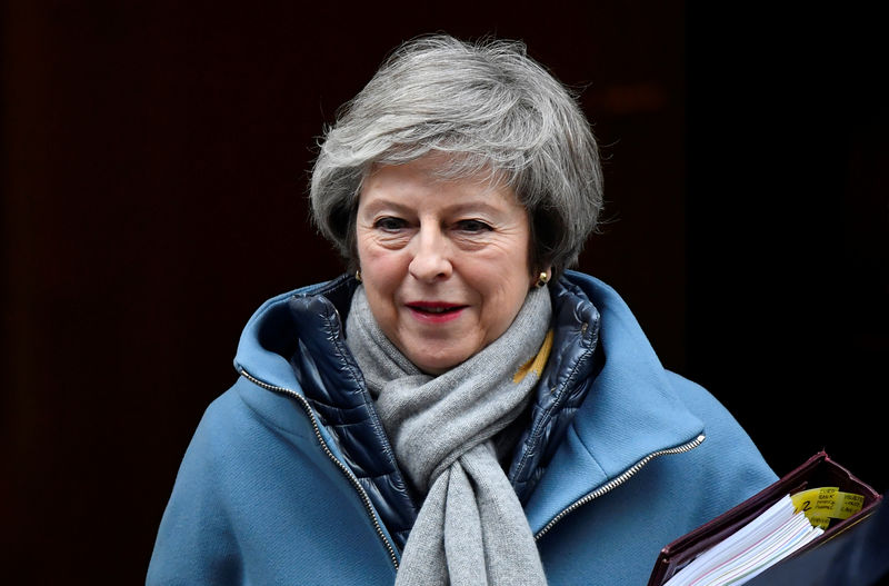 © Reuters. Premiê britânica, Theresa May, em Londres