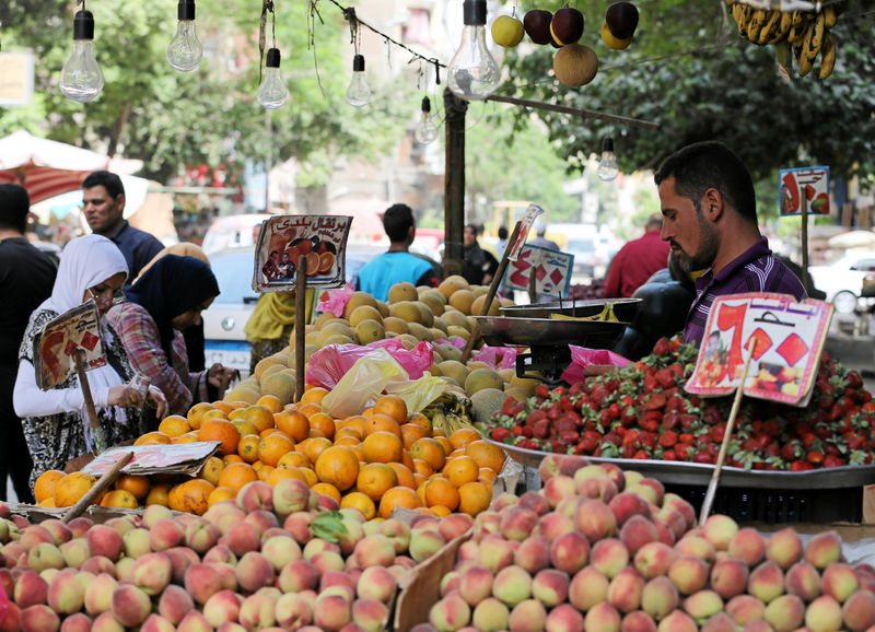 © Reuters. تراجع تضخم أسعار المستهلكين بالمدن المصرية إلى 12% في ديسمبر