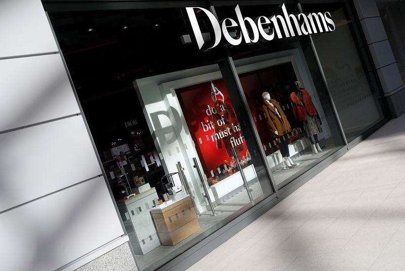 © Reuters. FILE PHOTO: New Debenhams department store is seen in a shopping centre in Watford