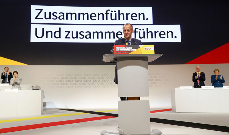 © Reuters. Christian Democratic Union party congress in Hamburg