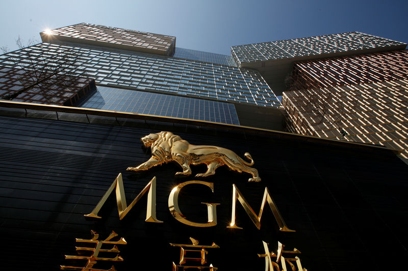 © Reuters. An exterior view of MGM Cotai in Macau