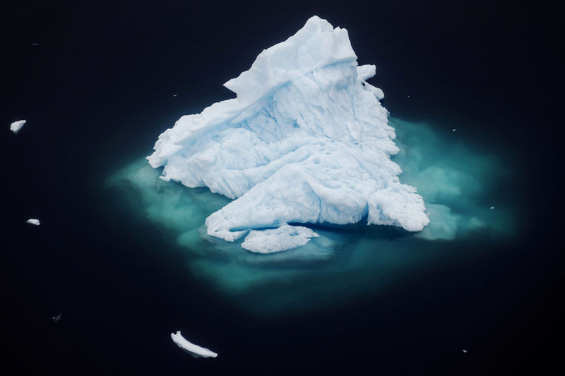 © Reuters. FILE PHOTO: Iceberg floats in a fjord near the town of Tasiilaq