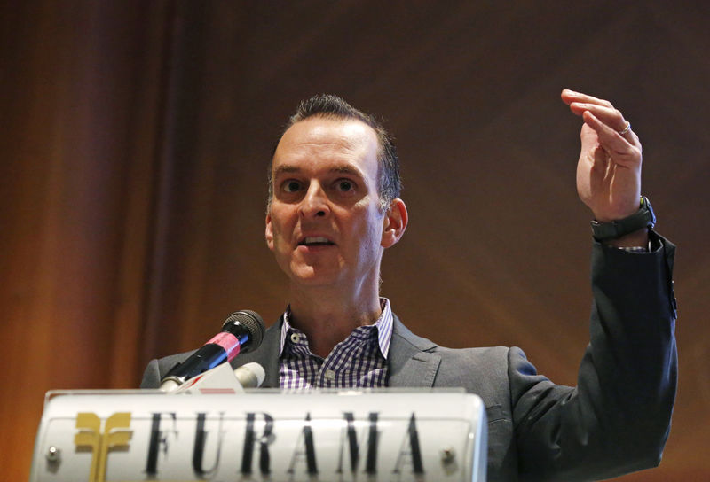 © Reuters. Travis Tygart, CEO of the United States Anti-Doping Agency, speaks during Anti-Doping Intelligence and Investigation Seminar in Singapore