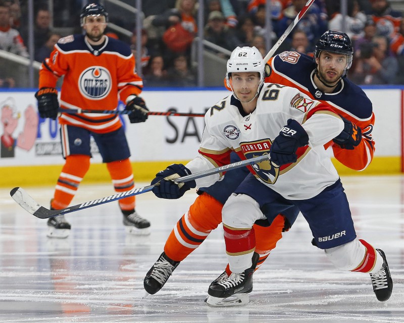 © Reuters. NHL: Florida Panthers at Edmonton Oilers