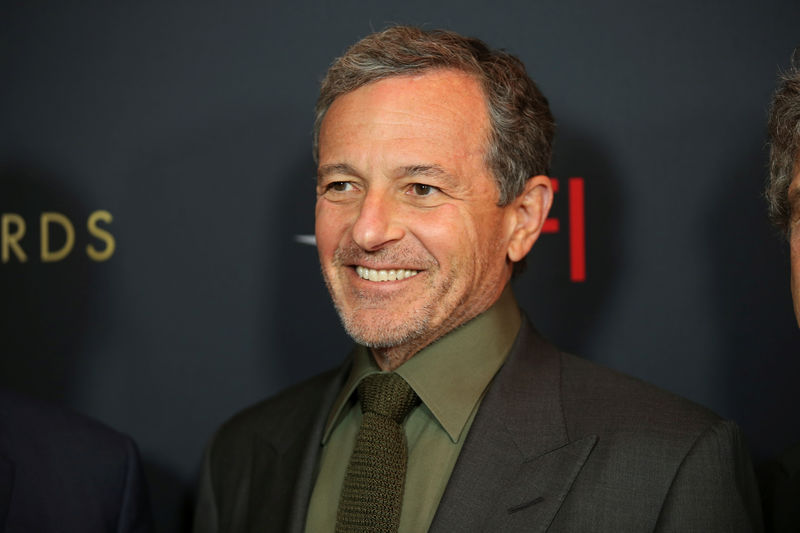© Reuters. FILE PHOTO:  Chairman and Chief Executive Officer of The Walt Disney Company Robert A. Iger poses at the annual AFI Awards luncheon in Los Angeles