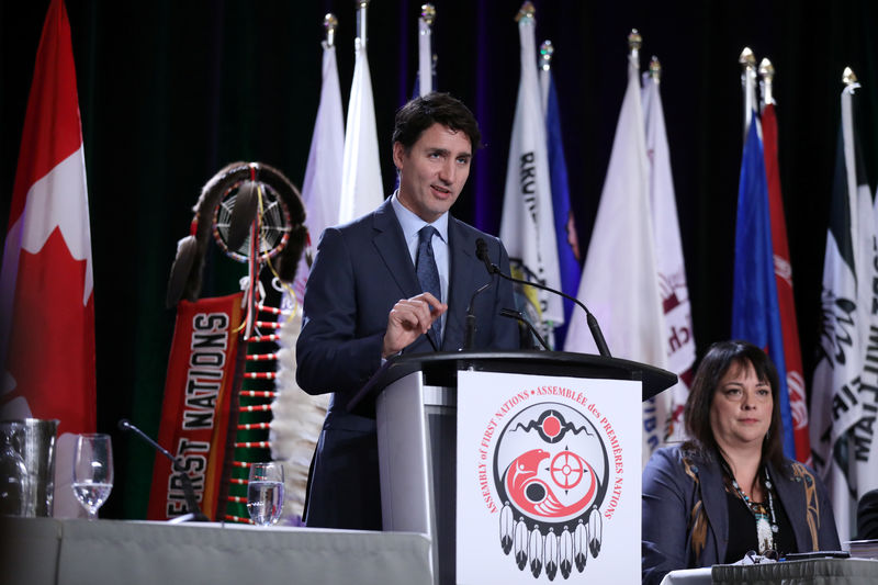 © Reuters. رئيس وزراء كندا ينتقد الصين بسبب احتجاز مواطنين كنديين