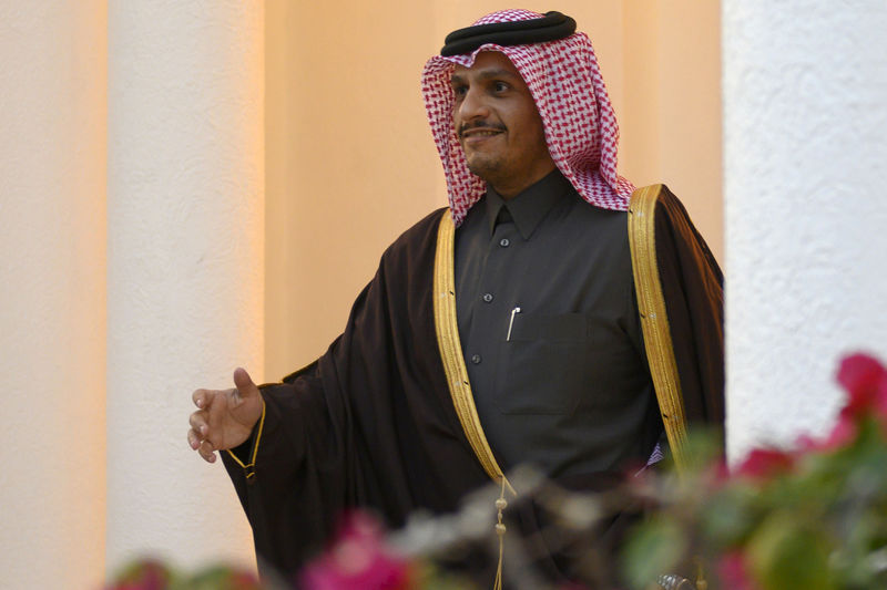 © Reuters. وزير الخارجية: قطر لا ترى ضرورة لإعادة فتح سفارة في سوريا