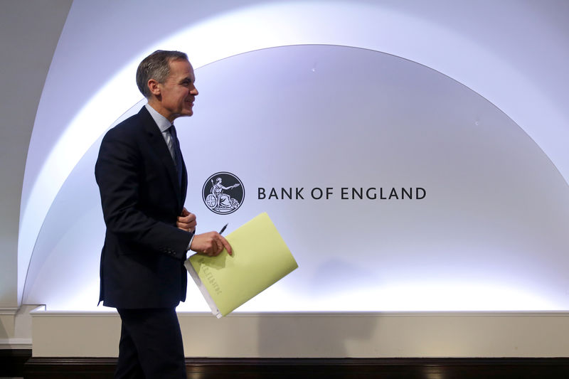 © Reuters. Il governatore della Bank of England, Mark Carney