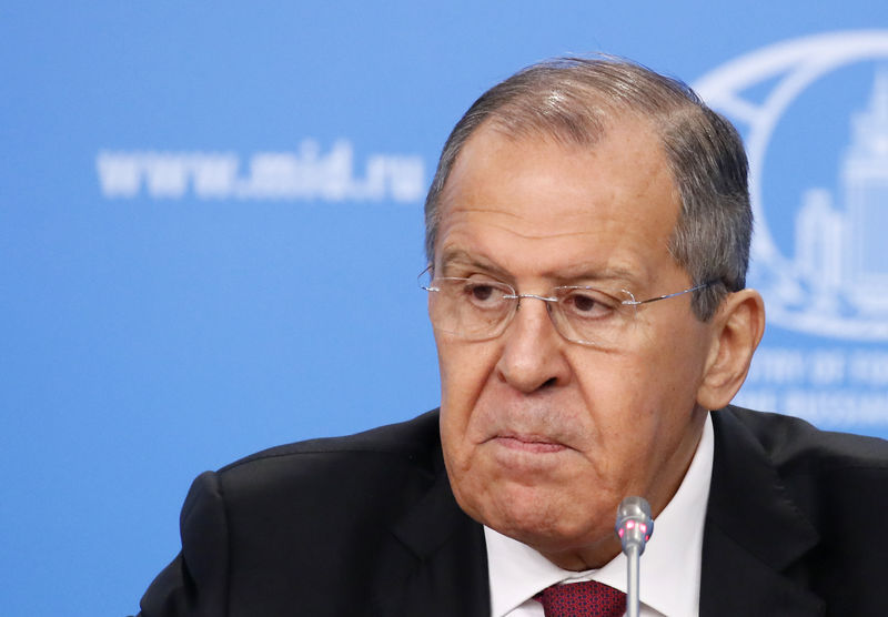 © Reuters. Ministro de Relações Exteriores russo, Sergei Lavrov