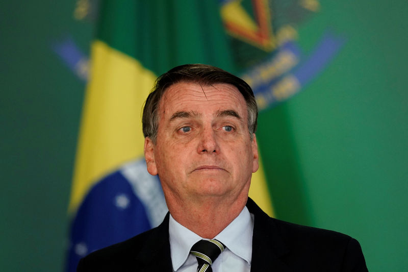 © Reuters. Presidente Jair Bolsonaro em cerimônia no Palácio do Planalto