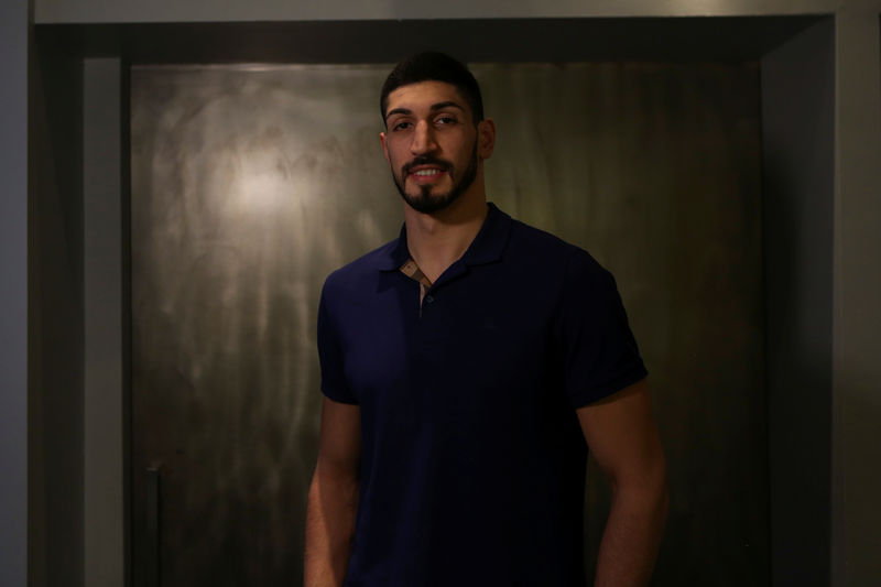 © Reuters. NBA player Kanter poses for a portrait in Manhattan in New York City