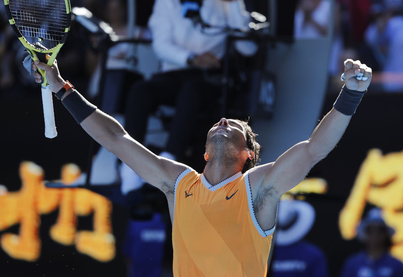 © Reuters. Nadal se deshace de Berdych para alcanzar los cuartos de final