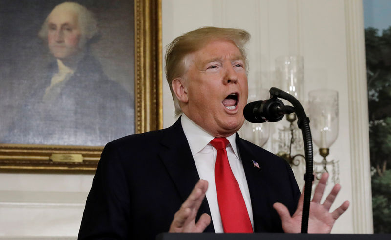 © Reuters. O presidente dos Estados Unidos, Donald Trump, na Casa Branca, em Washington