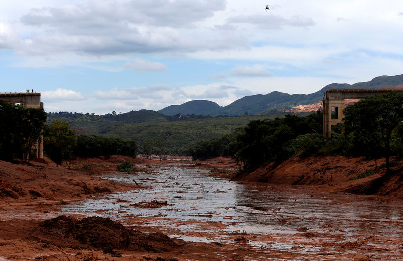 © Reuters. A view of the aftermath from a failed iron ore tailings dam owned by Brazilian miner Vale SA that burst, in Brumadinho