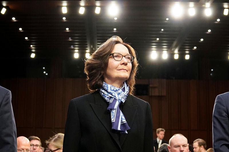 © Reuters. CIA Director Haspel arrives to testify at Senate Intelligence Committee hearing on "worldwide threats" on Capitol Hill in Washington