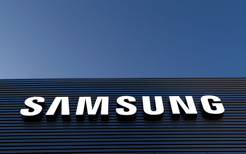 © Reuters. Logo da Samsung em Barcelona, na Espanha