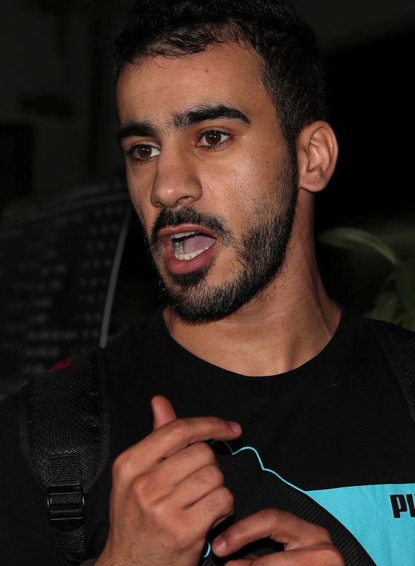 © Reuters. محكمة تايلاندية تنظر طلب البحرين تسليم لاعب كرة القدم العريبي