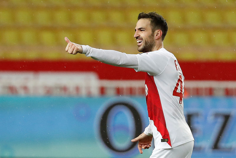 © Reuters. فابريجاس يمنح موناكو أول فوز في آخر سبع مباريات في الدوري