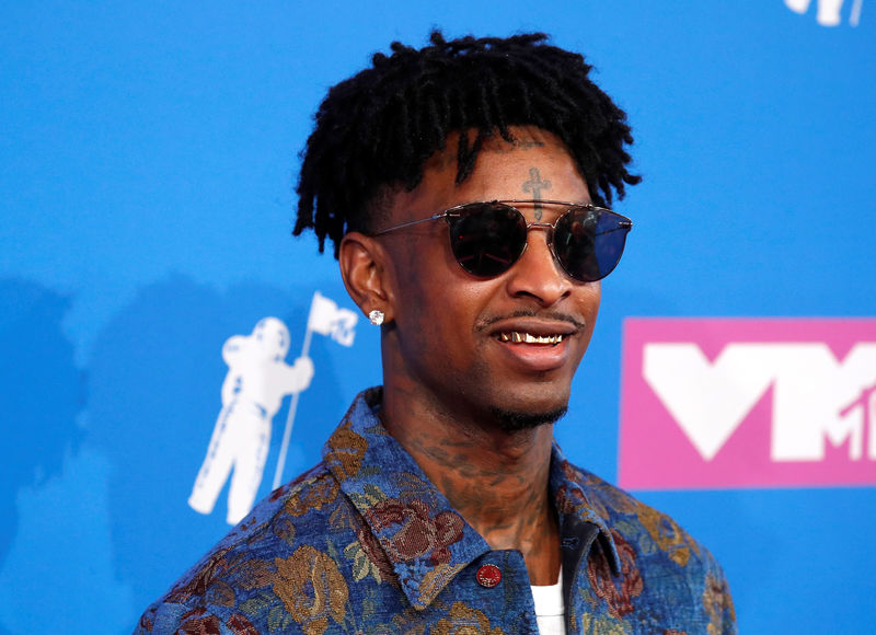 © Reuters. Rapper 21 Savage