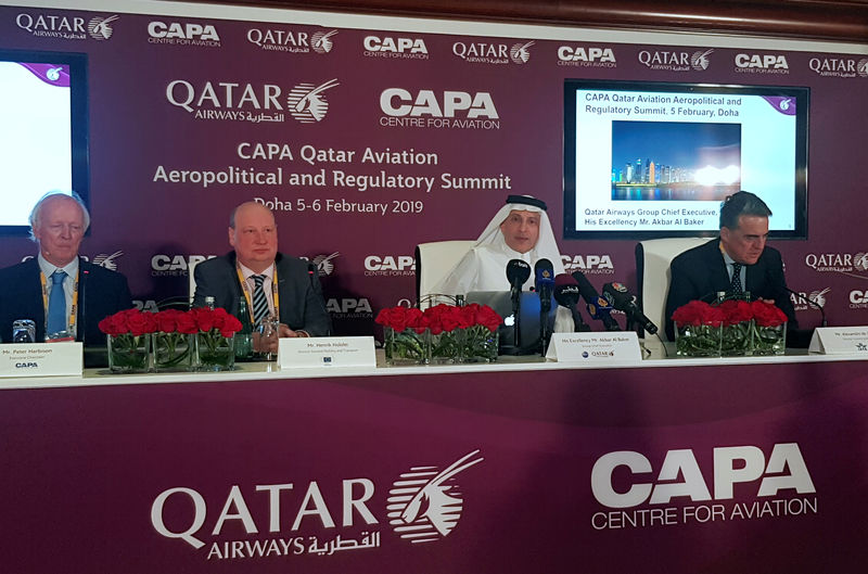 © Reuters. قطر والاتحاد الأوروبي بصدد التوقيع على اتفاقية السماوات المفتوحة