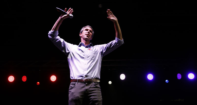 © Reuters. IMAGEN DE ARCHIVO. Beto O'Rourke reconoce su derrota en una elección de senador por Texas, en el Paso.