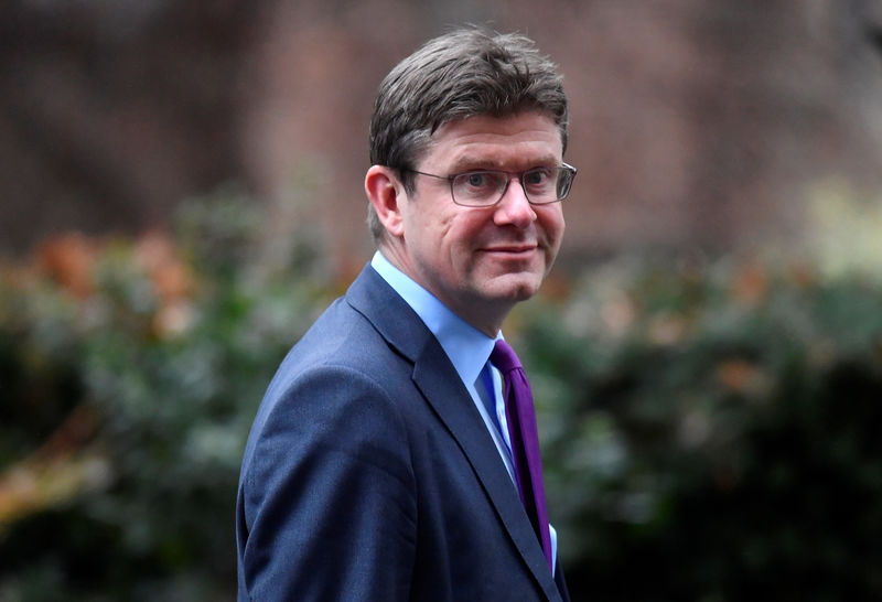 © Reuters. Britain's Secretary of State for Business Greg Clark is seen outside of Downing Street in London