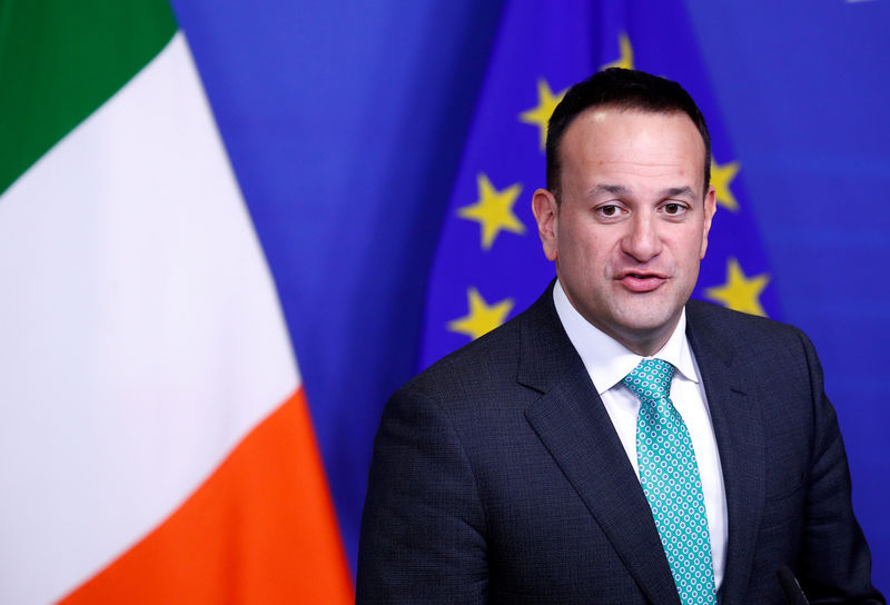 © Reuters. Primeiro-ministro da Irlanda, Leo Varadkar, durante entrevista coletiva em Bruxelas