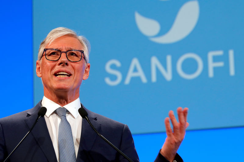 © Reuters. FILE PHOTO: Sanofi's CEO Olivier Brandicourt attends the company's shareholders meeting in Paris, France